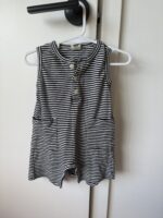 Nature Baby stripe cotton sort overalls