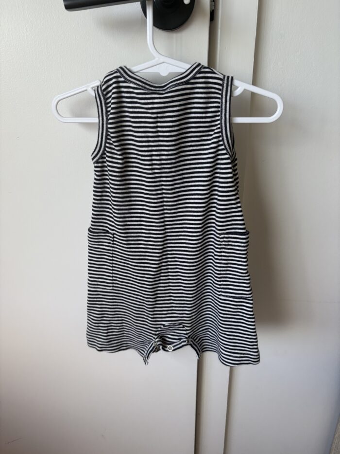 Nature Baby stripe cotton sort overalls - Image 2