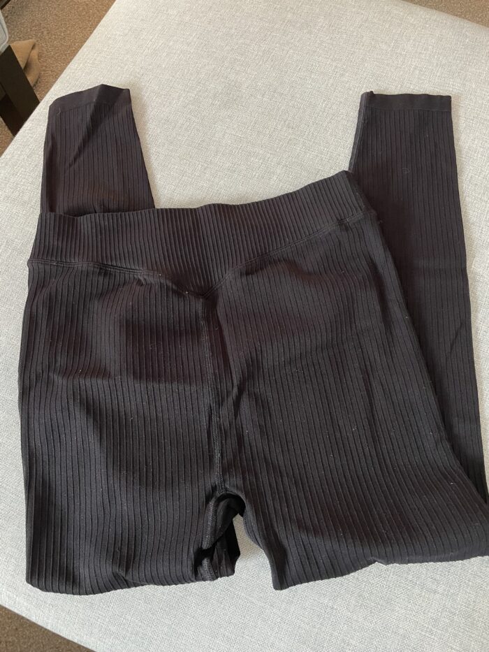 Amin maternity ribbed tights - full length - Image 3